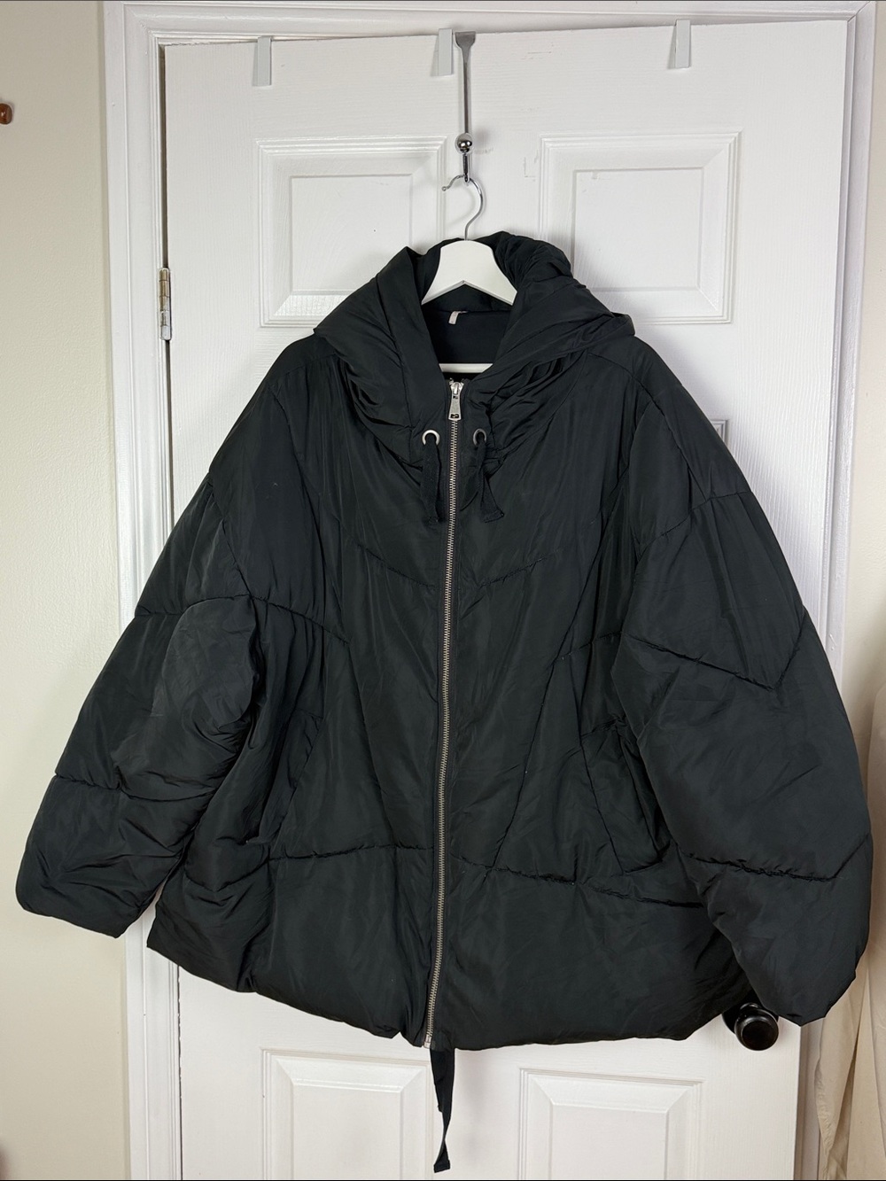 Free People Hailey puffer jacket coat women’s size large black